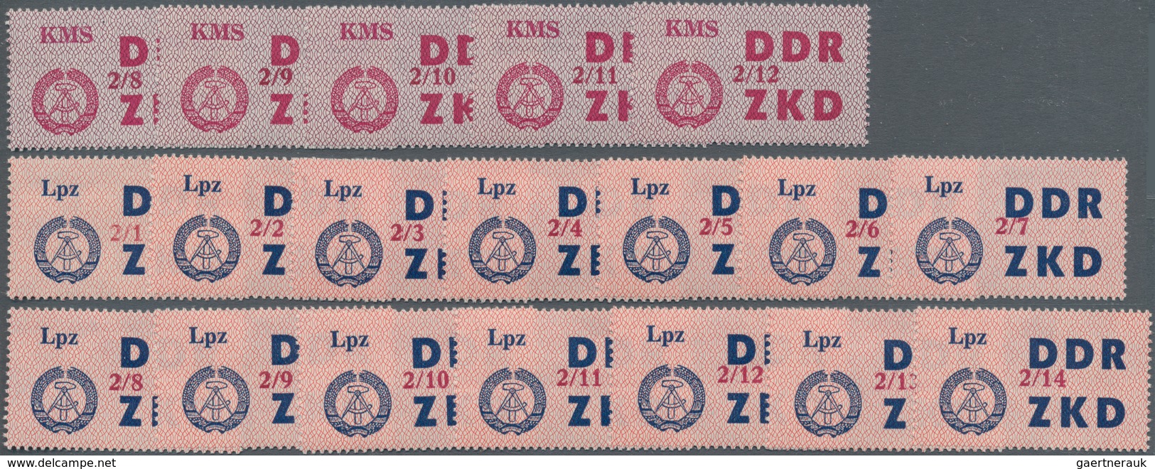 DDR - Dienstmarken C (Laufkontrollzettel ZKD): 1964, Laufkontrollzettel Der VVB Mit Lilarotem Buchdr - Altri & Non Classificati