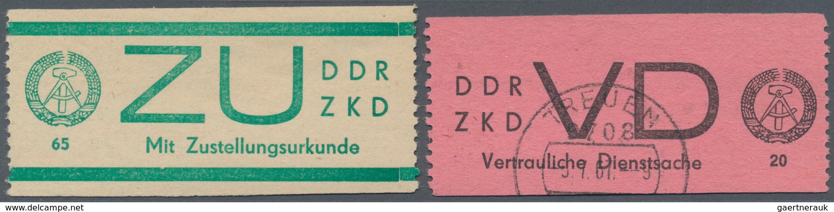 DDR - Dienstmarken D (Vertrauliche Dienstsachen): 1965, Aufkleber Für Vertrauliche Dienstsachen 20 ( - Andere & Zonder Classificatie
