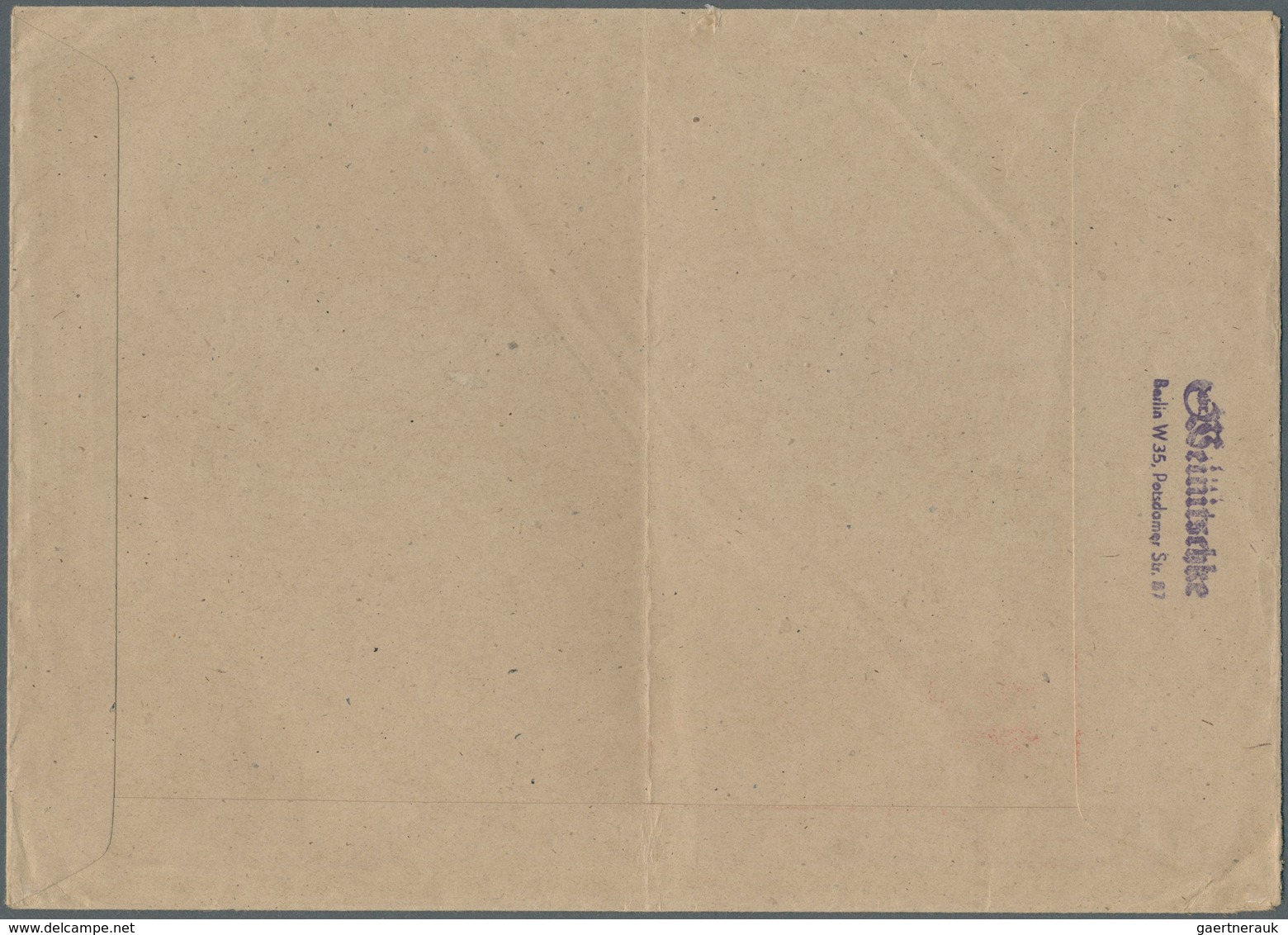 Berlin - Vorläufer: 1948: Umschlag Ca.  23 X 16,5 Cm Als Fern-Doppelbrief 48 Pf. ABSENDER-FREISTEMPE - Briefe U. Dokumente