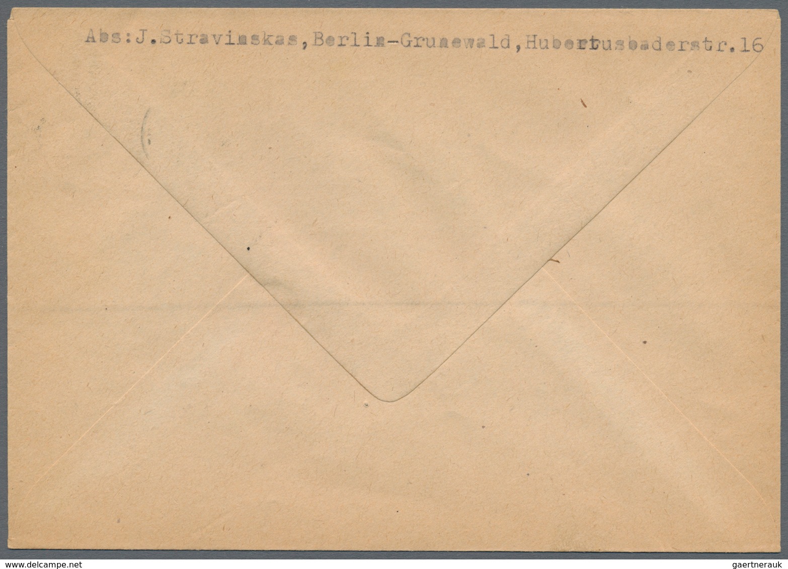 Berlin: 1948 Schwarzaufdruck: 15 Werte (inkl. 84 Pf. bis 5 M.) auf 6 Briefen von Berlin nach Babenha