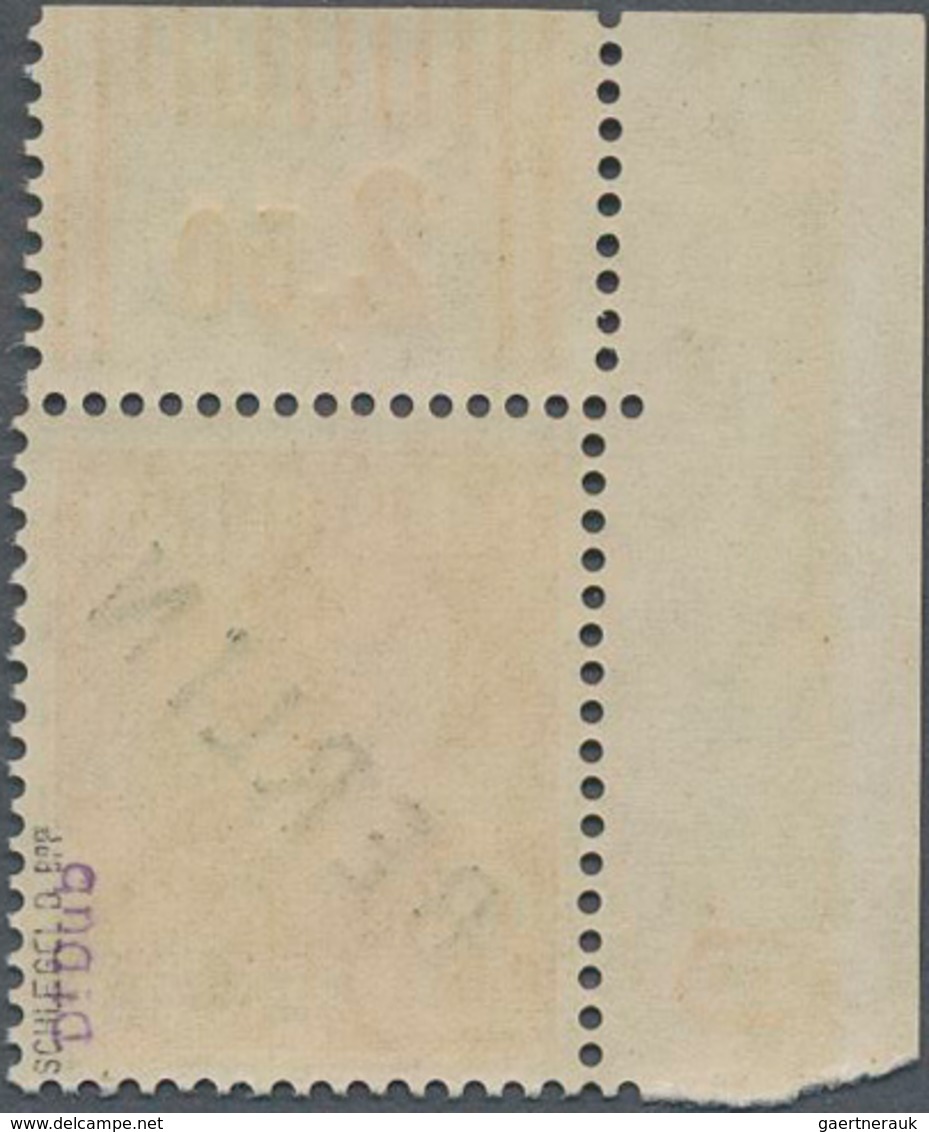 Berlin: 1948, 25 Pfg. Schwarzaufdruck, Eckrand Oben Links Mit Druckerzeichen 8 (neg.), Gepr. U.a. Sc - Other & Unclassified