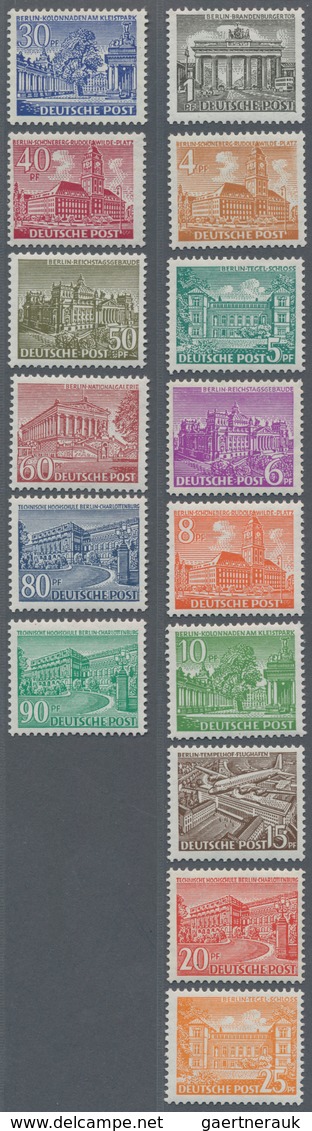 Berlin: 1949, Kompletter Jahrgang Rotaufdruck Bis Währungsgeschädigte Ohne Block, Alles Postfrisch E - Andere & Zonder Classificatie