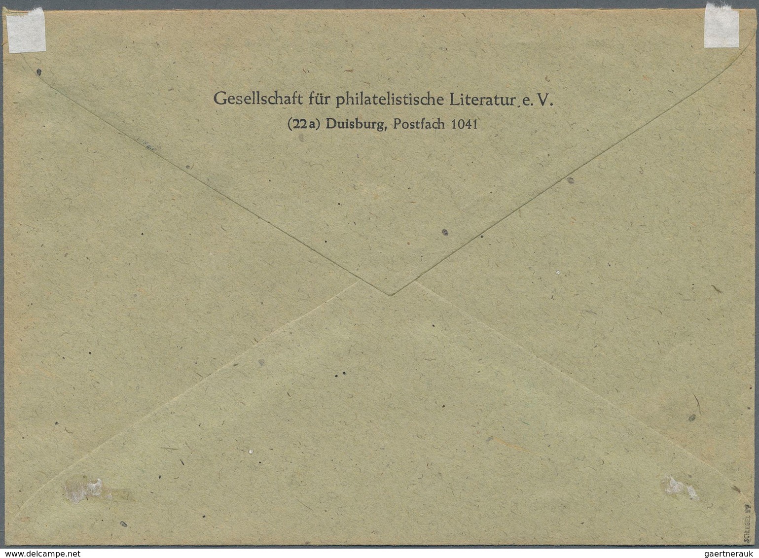 Berlin: 2 U. 8 Pf. Rotaufdruck Zusammen Auf Ortsbf. Von Duisburg V. 28.1.50 Sehr Seltene Verwendung - Autres & Non Classés