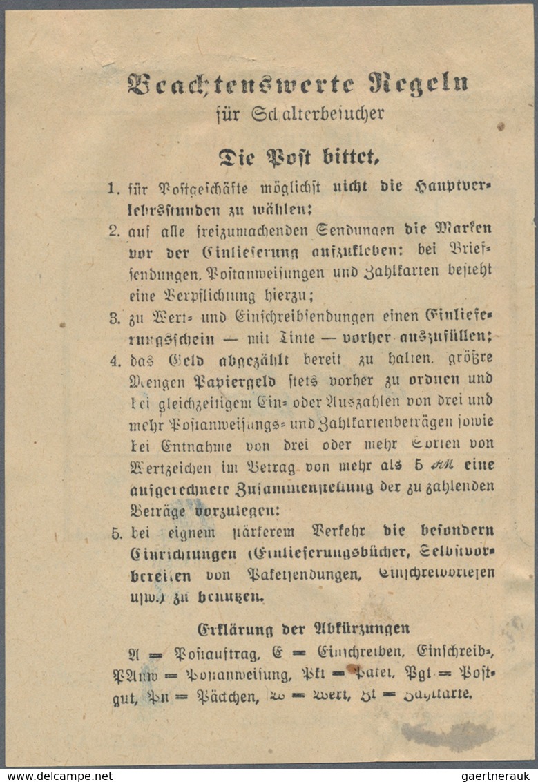 Berlin: 1949, Freimarke 15 Pf Mit Rotem Aufdruck Berlin Als Seltene Einzelfrankatur Auf Einlieferung - Andere & Zonder Classificatie