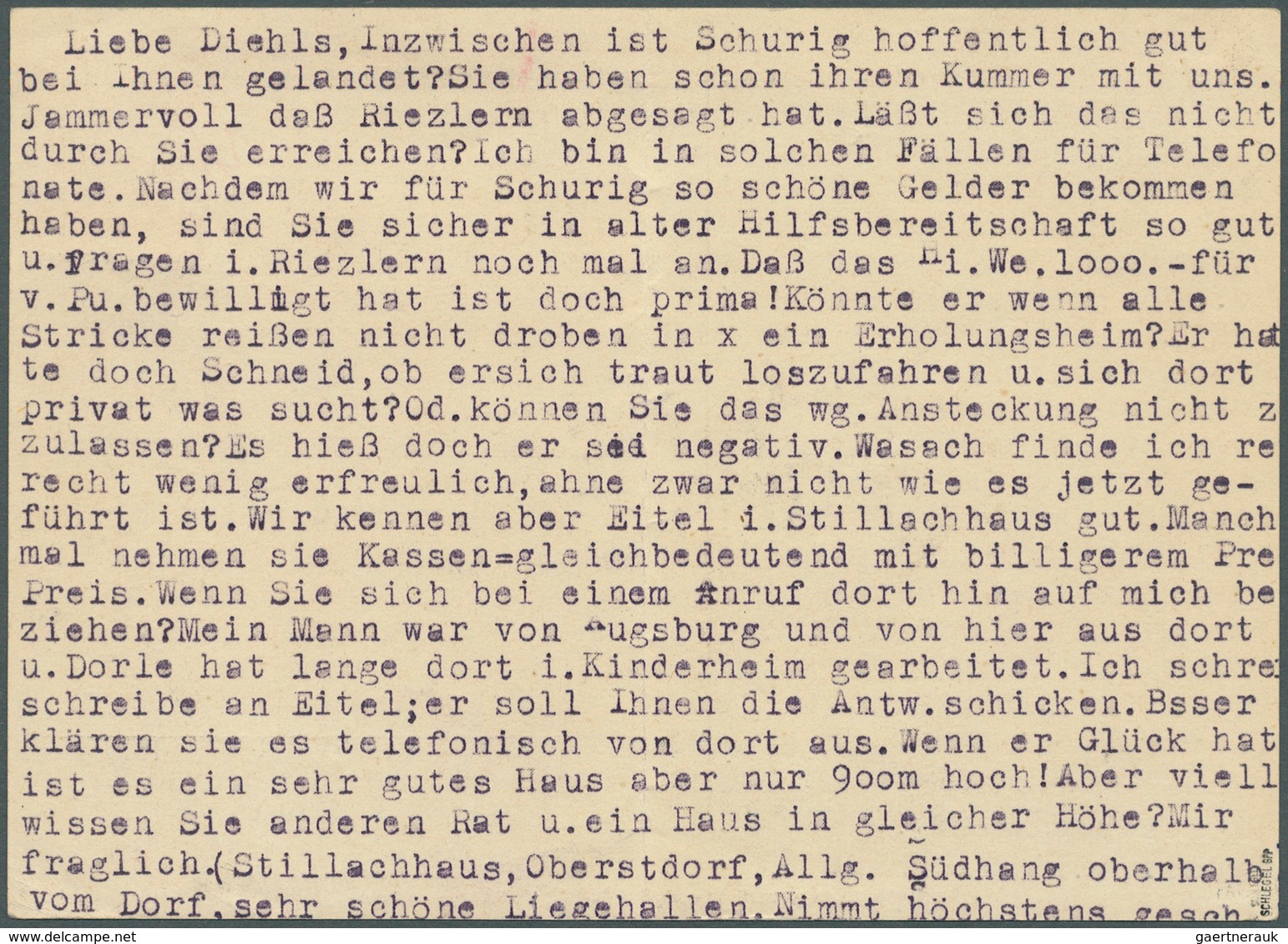 Berlin: 1949, 15 Pf Rotaufdruck Als Einzelfrankatur Auf Luftpostkarte Aus BERLIN Mit Schwachem Stemp - Sonstige & Ohne Zuordnung