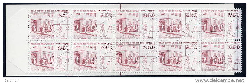 DENMARK 1983 Eckersberg Bicentenary 2.50 Kr Complete Booklet MNH / **.  Michel 791 - Markenheftchen