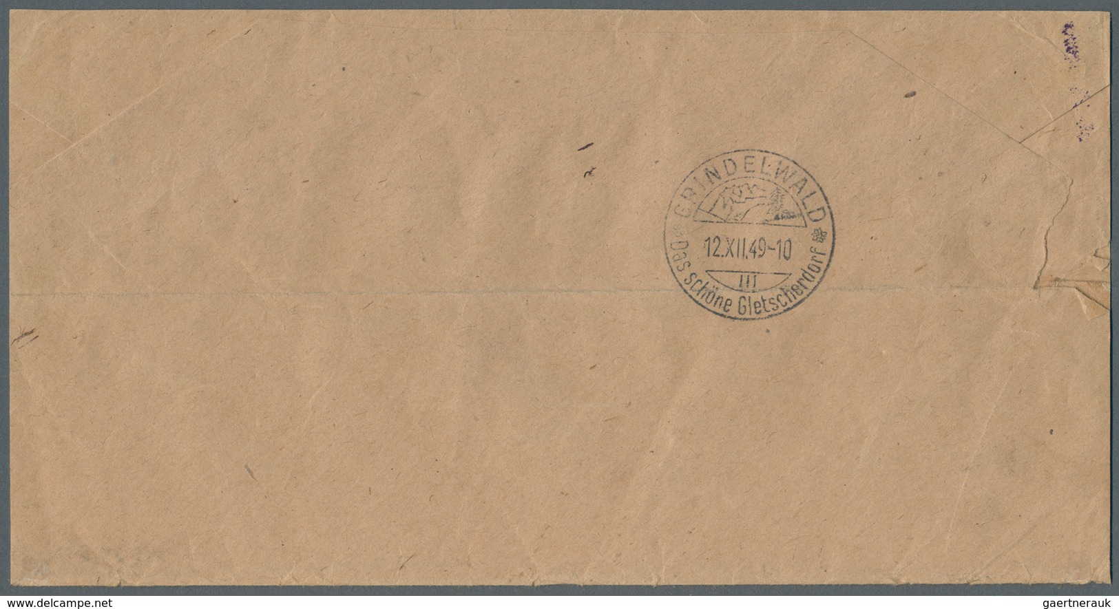 Berlin: 1949: Umschlag Georg Bühler, Briefmarken, Verkleinert Auf  20,3 X 10,7 Cm Als Einschreiben M - Autres & Non Classés