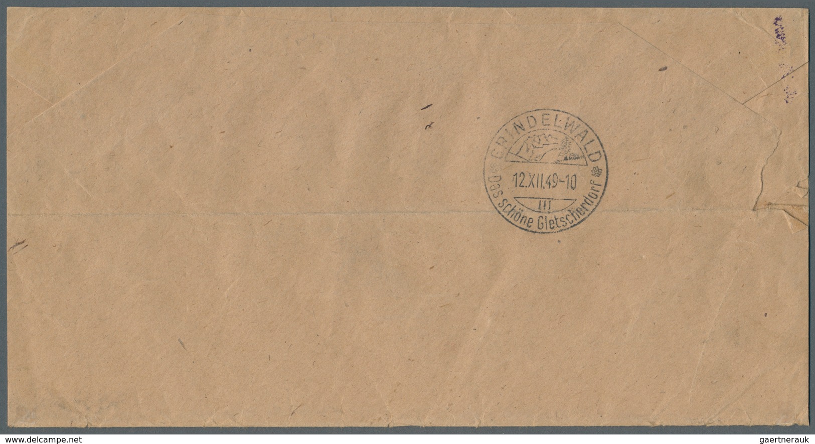 Berlin: 1949: Umschlag Georg Bühler, Briefmarken, Verkleinert Auf  20,3 X 10,7 Cm Als Einschreiben M - Other & Unclassified