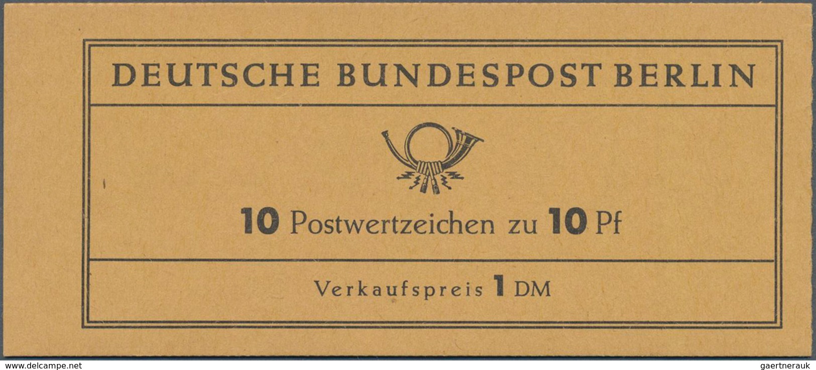 Berlin - Markenheftchen: 1962, Markenheftchen "Dürer" Mit Reklame "Postsparbuch", Tadellos Postfrisc - Booklets