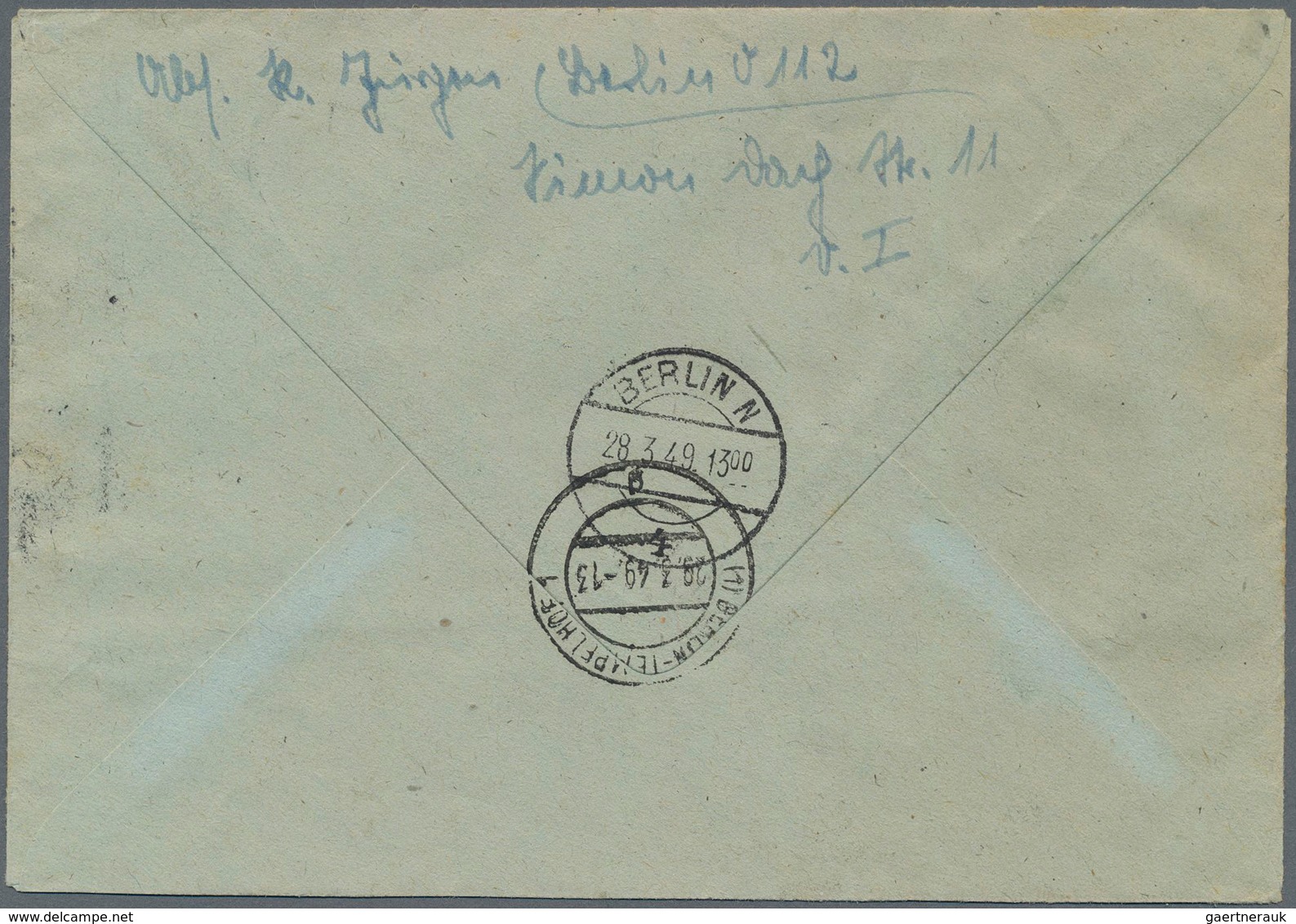 Berlin - Rohrpost: SBZ Tag Der Briefmarke 1948 Als MeF Auf Rohrpostbf. Von Berlin C25 Vom 28.3.49 Na - Other & Unclassified