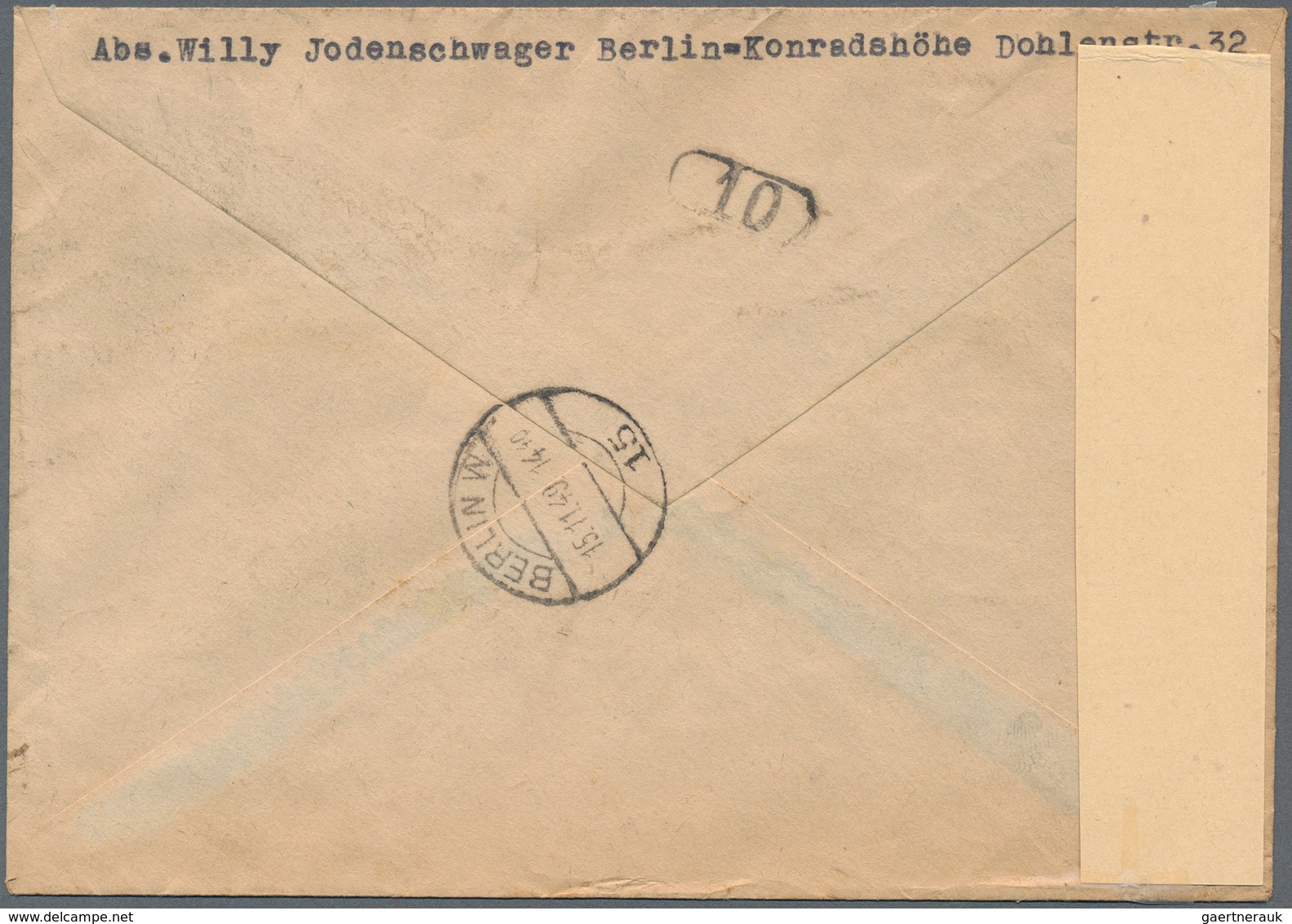 Berlin - Postschnelldienst: 80 Pf. Bauten Als EF Auf Postschnelldienstbf. Von Berlin-Konradshöhe Vom - Lettres & Documents