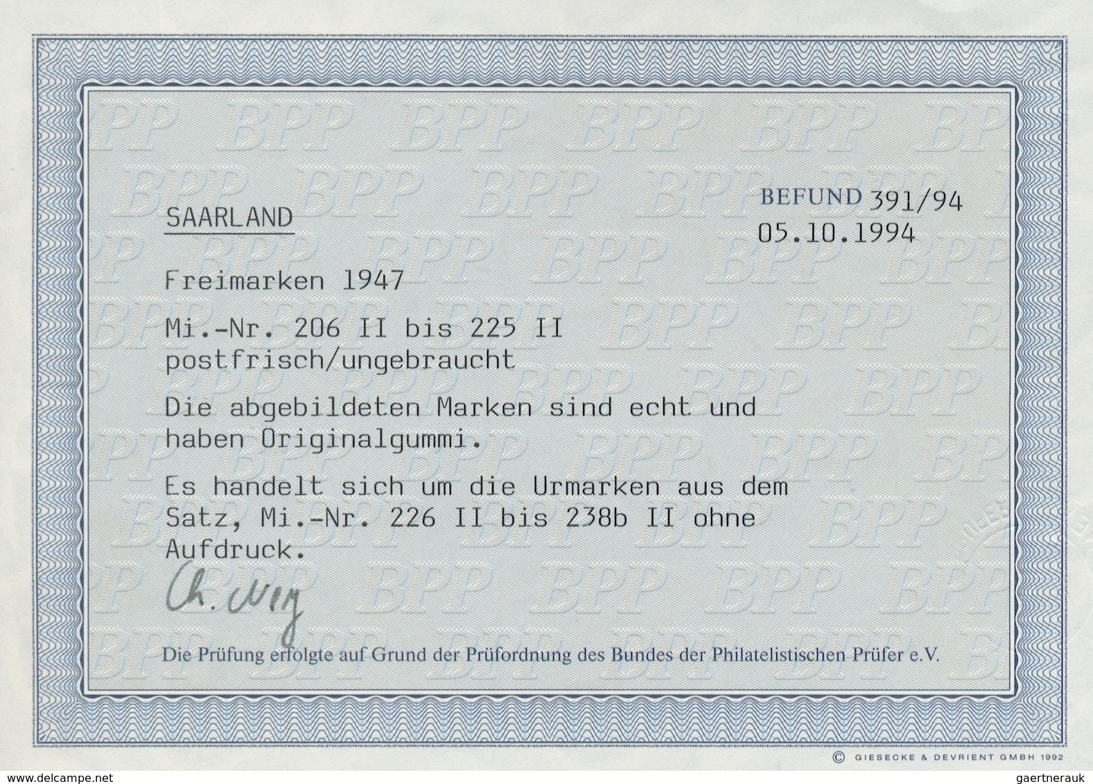 Saarland (1947/56): 1947, Freimarken, Neuauflage Auf Weißem Papier Ohne Aufdruck, Kompletter Satz 13 - Unused Stamps