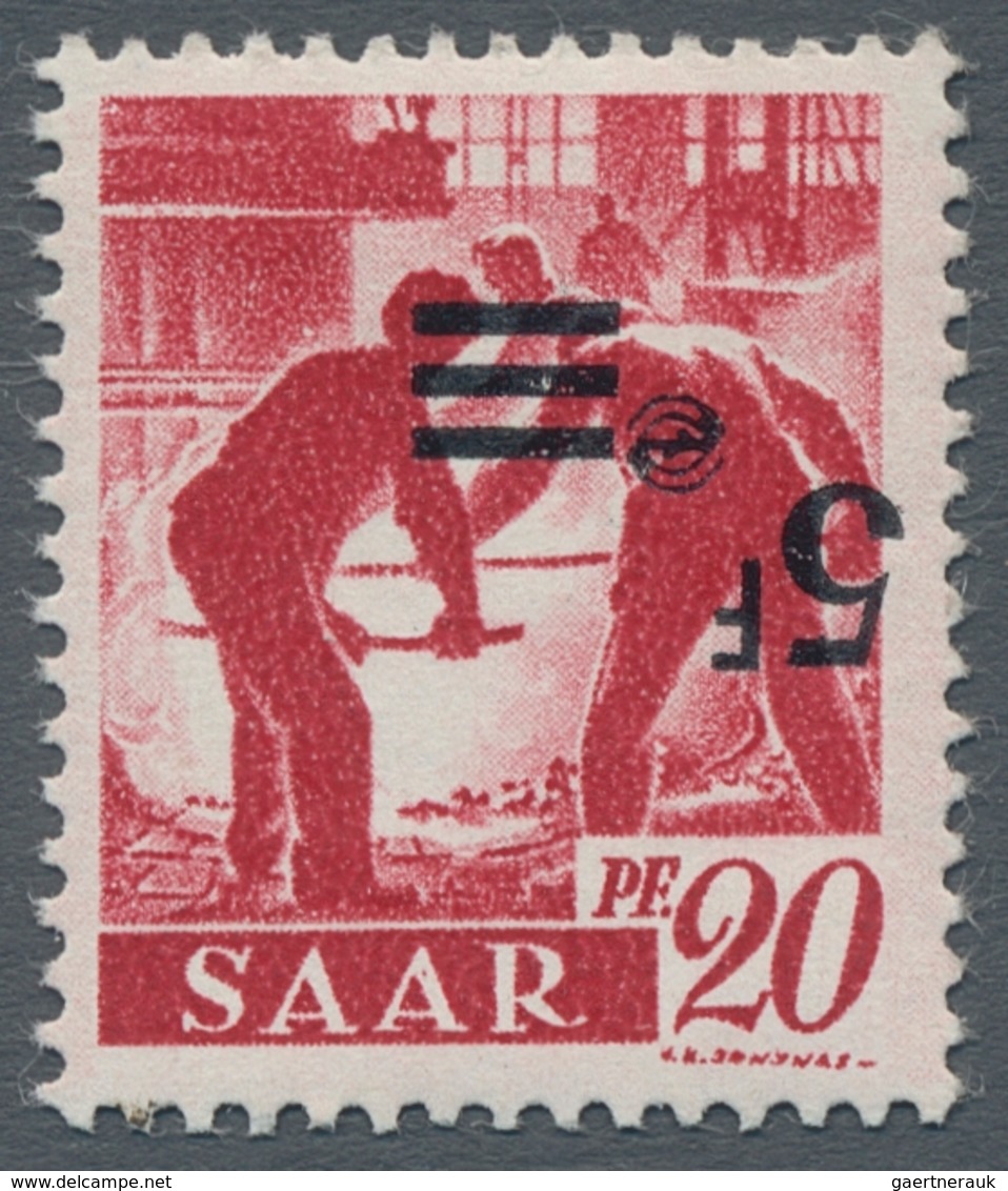 Saarland (1947/56): 1947, "Saar II", Zehn Postfrische Werte Mit Varianten, Dabei U.a. Mi. 229 U, 231 - Ongebruikt