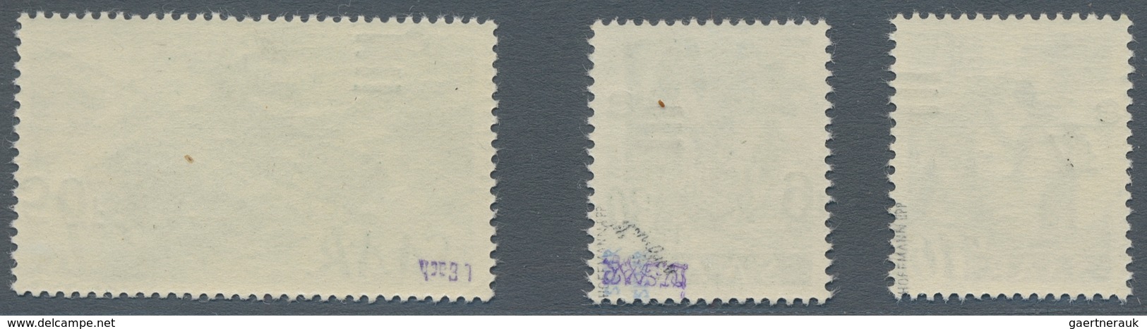 Saarland (1947/56): 1947, "Saar II", zehn postfrische Werte mit Varianten, dabei u.a. Mi. 229 U, 231