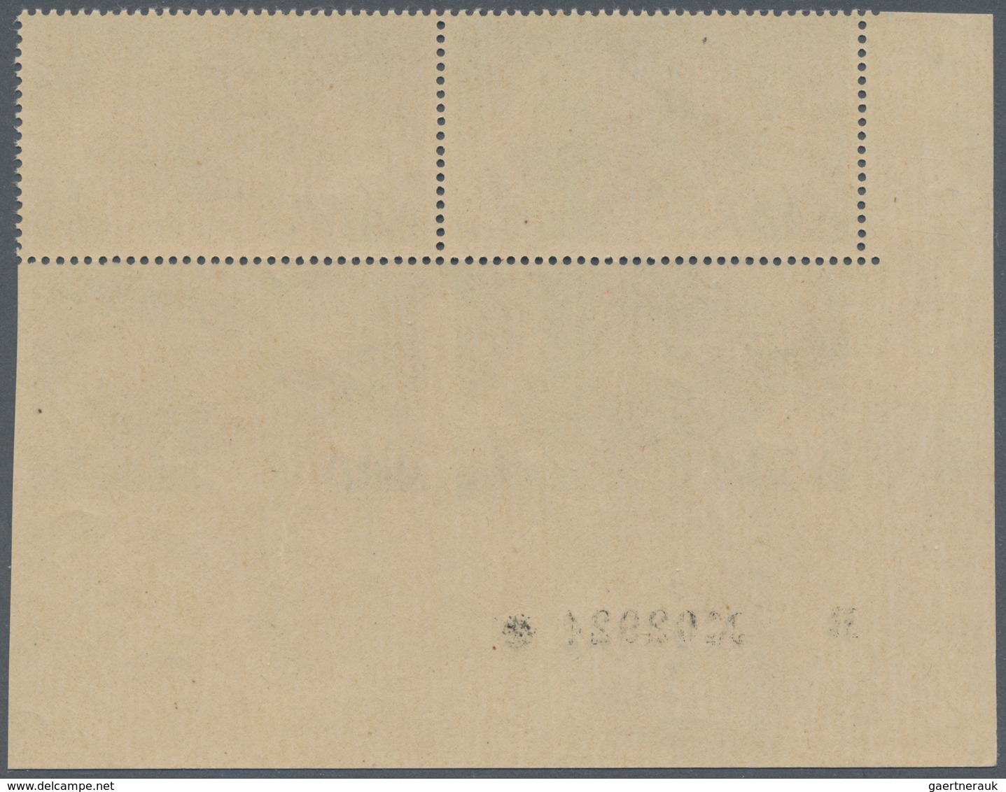 Saarland (1947/56): 1947, Freimarken Berufe Und Ansichten 1 M Schwärzlichgraugrün, Viererblock Aus D - Unused Stamps