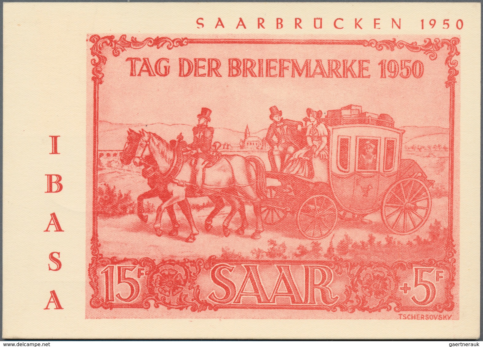 Saarland (1947/56): 1950, 15+5 Fr Kolping U. 15+5 Fr IBASA MiF Auf R-Brief + 15+5 Fr IBASA U. RK A. - Unused Stamps