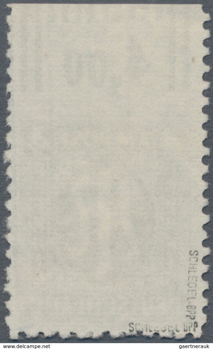 Bizone: 1945, 4 Pf AM-Post Dt.Druck Vom Oberrand, Gebrauchtes Stück Oben UNGEZÄHNT. Doppelt Sign. Sc - Other & Unclassified