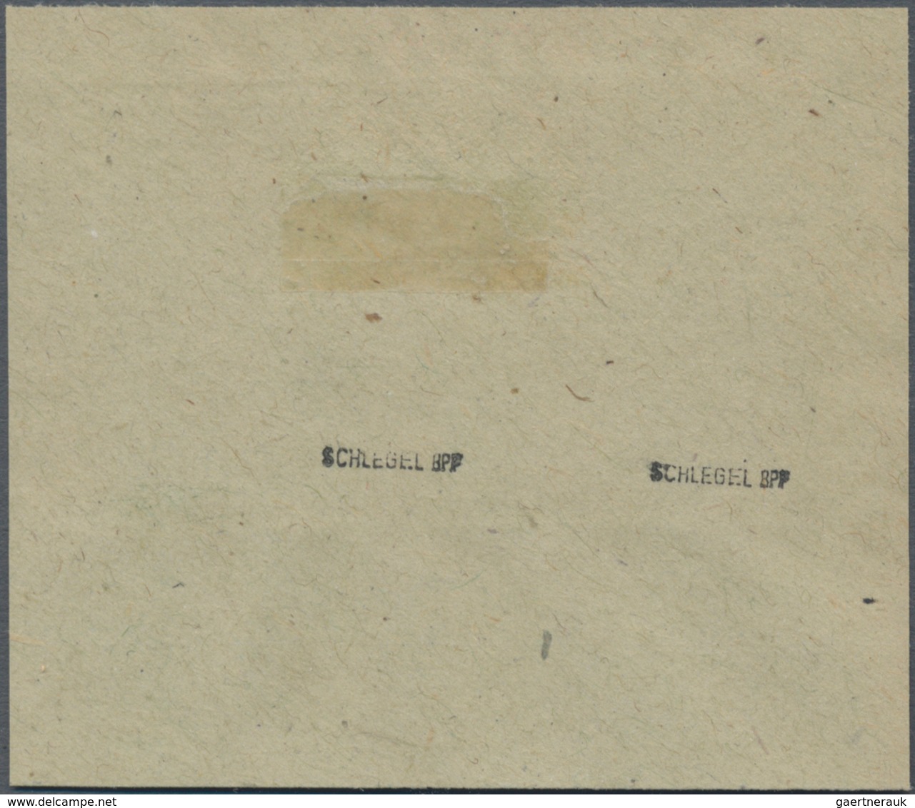 Bizone: 1948, Bandaufdruck 2 Pfg. Vierseitig UNGEZÄHNT Im Waagrechten Paar Auf Briefstück In Luxus-E - Other & Unclassified