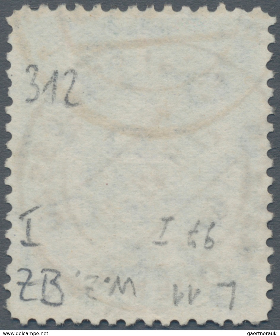 Bizone: 1952, Bautenserie 1 DM Grün Gebraucht "(17a) SCHLOSSAU / A / 27.6.49. - 10" Attest Novak BPP - Altri & Non Classificati
