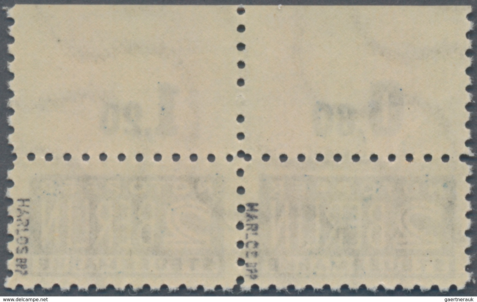 Bizone - Zwangszuschlagsmarken: 1948, 2 Pf Notopfermarke Im Waager. Paar Postfrisch, Gepr. BPP, Mi 5 - Other & Unclassified