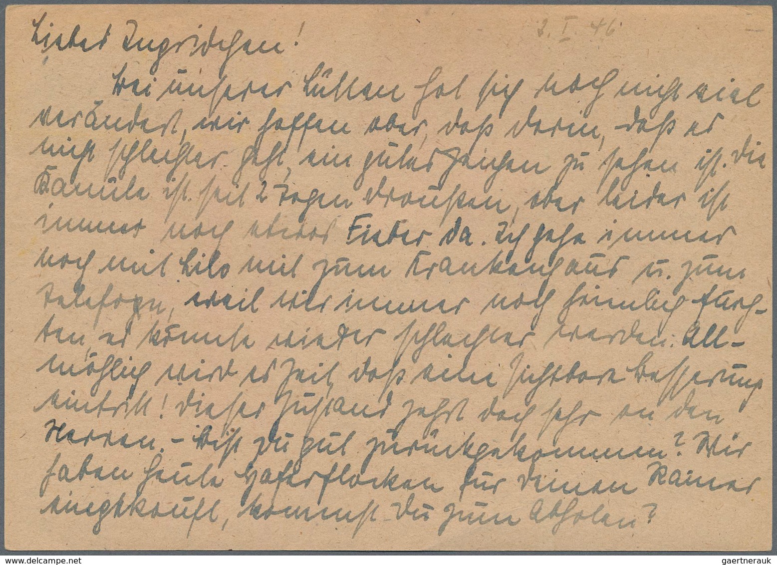 Bizone - Ganzsachen: 1946. Postkarte 5 Pf AM-Post Im Ortsverkehr Mit Maschinenstempel "Braunschweig - Andere & Zonder Classificatie