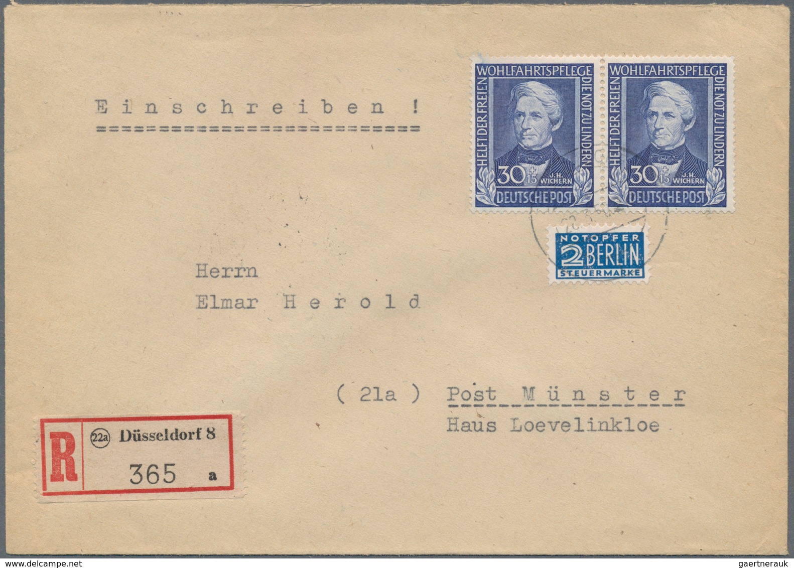 Bundesrepublik Deutschland: 1951, 2 Pfg. - 90 Pfg. Posthorn Als Postfrischer, Ungefalteter Oberrands - Sonstige & Ohne Zuordnung