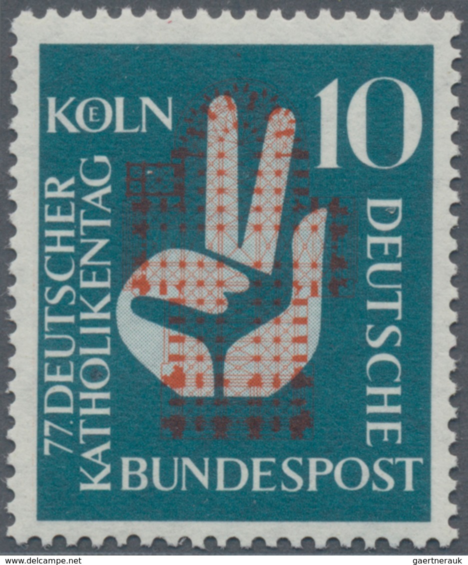 Bundesrepublik Deutschland: 1956, Deutscher Katholikentag Zu 20 (Pf) Als Postfrischer Probedruck In - Other & Unclassified