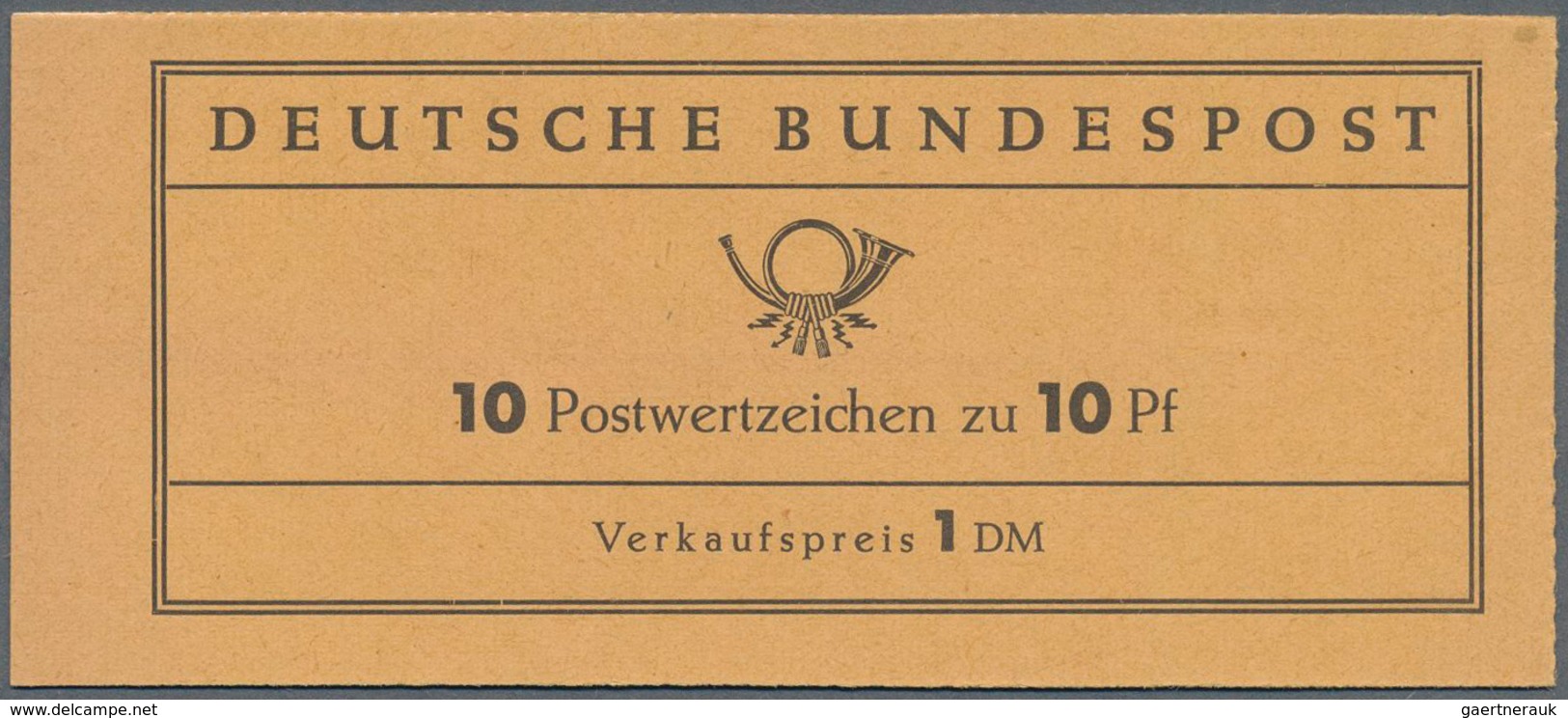 Bundesrepublik - Markenheftchen: 1960. Heuss III. Seitenrand Ohne Bogen-Laufnummer. Links Offen. Pos - Autres & Non Classés