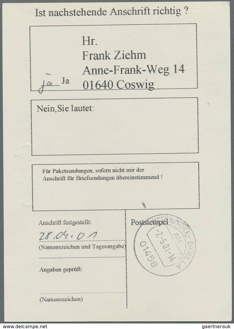 Bundesrepublik - Ganzsachen: 1993, 80 Pf. Sehenswürdigkeiten, Fehlende Farbe Grau Und Fehlender Leuc - Andere & Zonder Classificatie