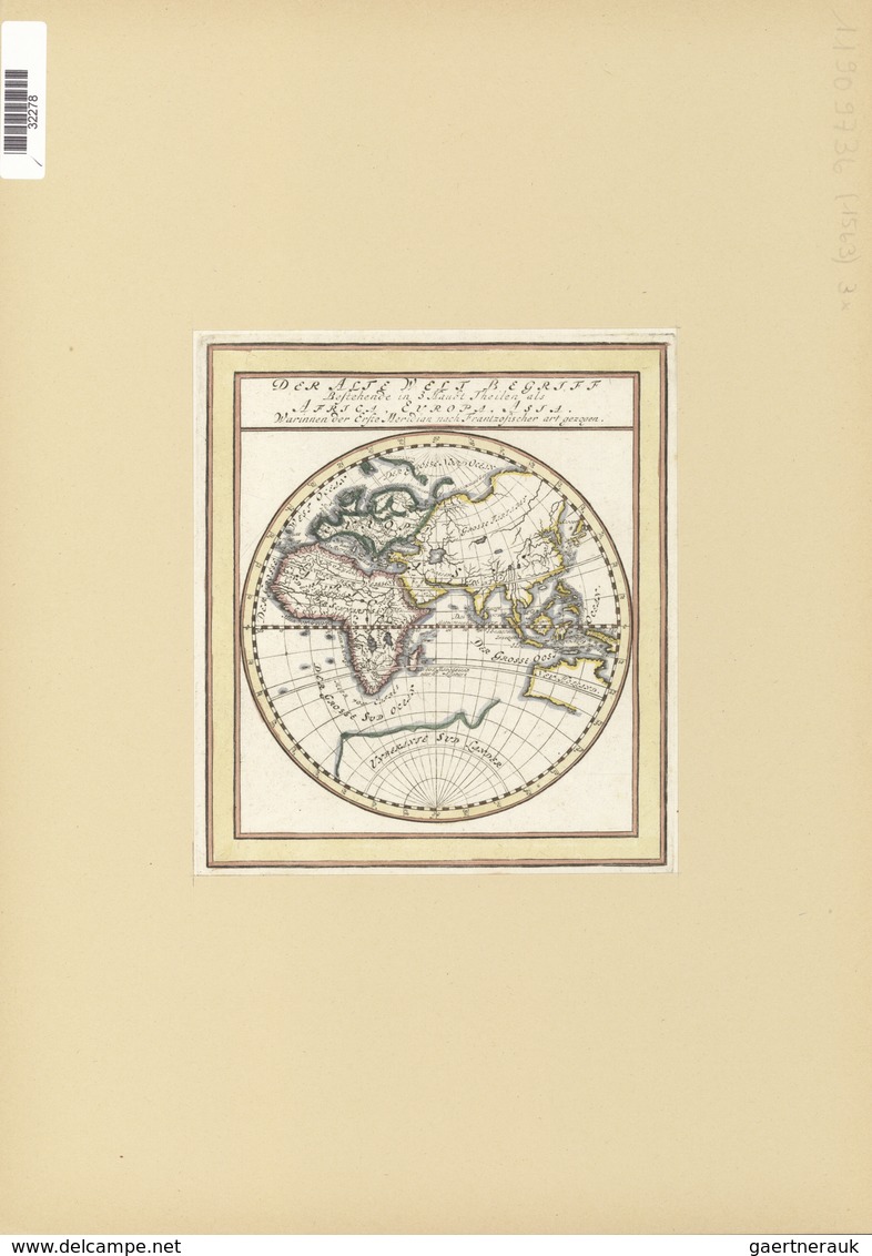 Landkarten Und Stiche: 1715 (ca.) Map Of The Eastern Hemisphere ('The Old World'), By Gabriel Bodene - Géographie