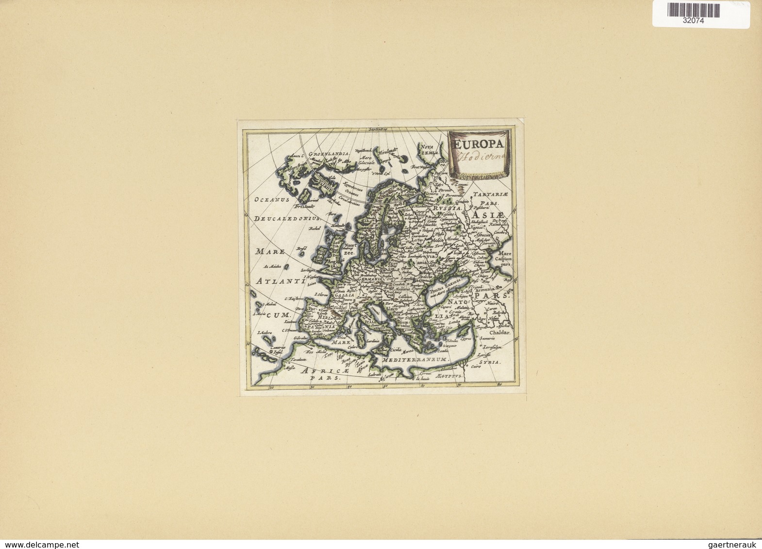 Landkarten Und Stiche: 1661. Map Of Europe From Asia To The Atlantic To The North Coast Of Africa. B - Géographie