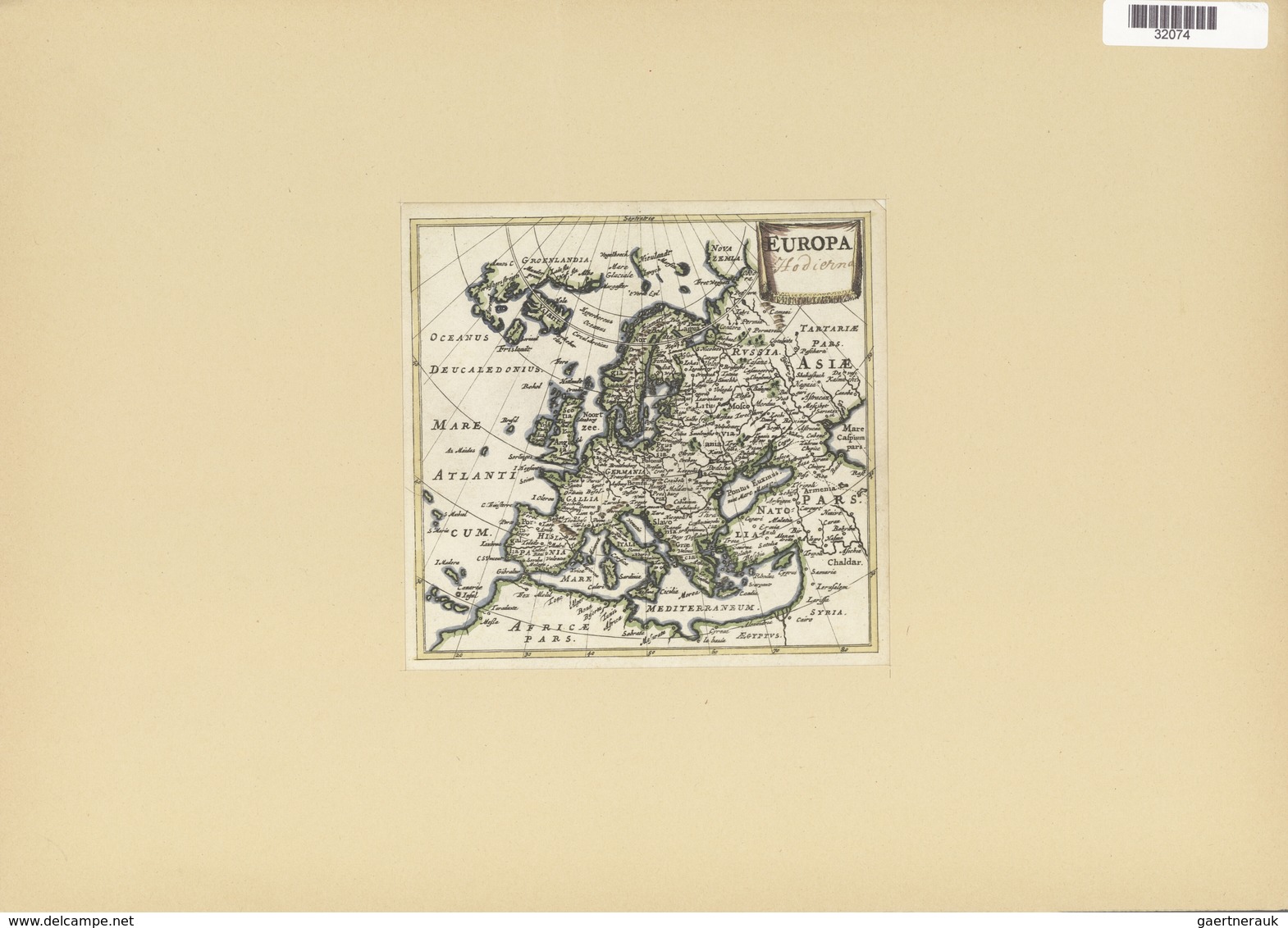 Landkarten Und Stiche: 1661. Map Of Europe From Asia To The Atlantic To The North Coast Of Africa. B - Geographie