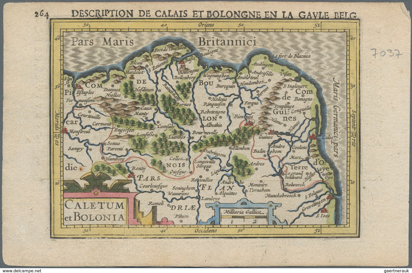 Landkarten Und Stiche: 1610 Ca. Very Attractive Small Format Map After Ortelius, From Petrus Bertius - Aardrijkskunde