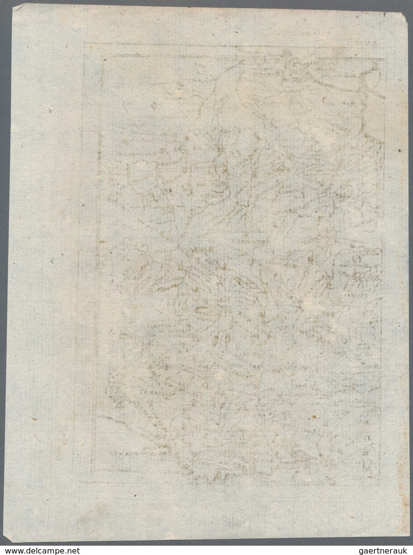 Landkarten Und Stiche: 1686. Gaul. Lovely Little Map From A German Language Edition Of Alain Mallet' - Aardrijkskunde