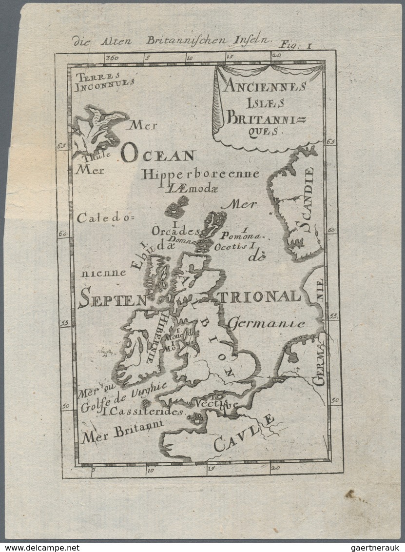 Landkarten Und Stiche: 1686. "Anciennes Isles Britanniques". Lovely Little Map Of The British Isles - Geography