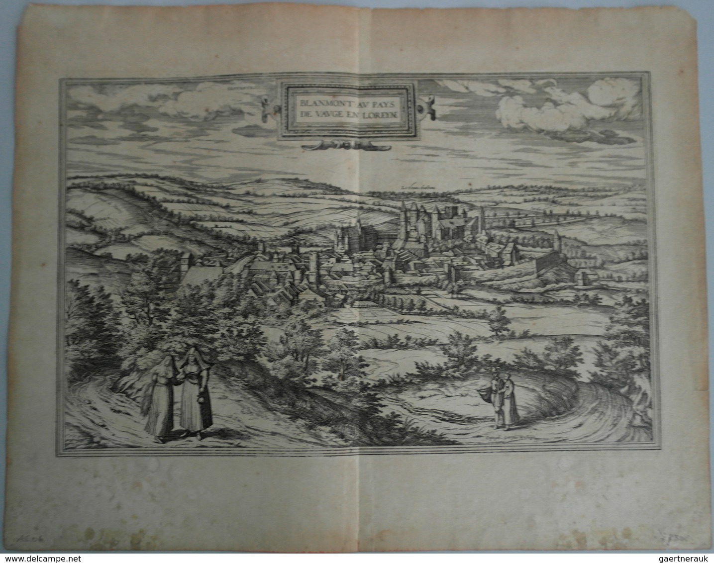 Landkarten Und Stiche: 1575 (ca.): Blanmont. - Braun And Hogenberg, From Their Magnum Opus, Civitate - Geografía