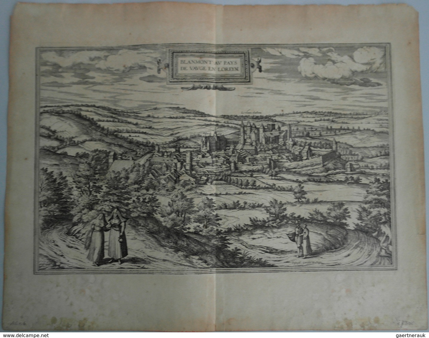 Landkarten Und Stiche: 1575 (ca.): Blanmont. - Braun And Hogenberg, From Their Magnum Opus, Civitate - Geographie