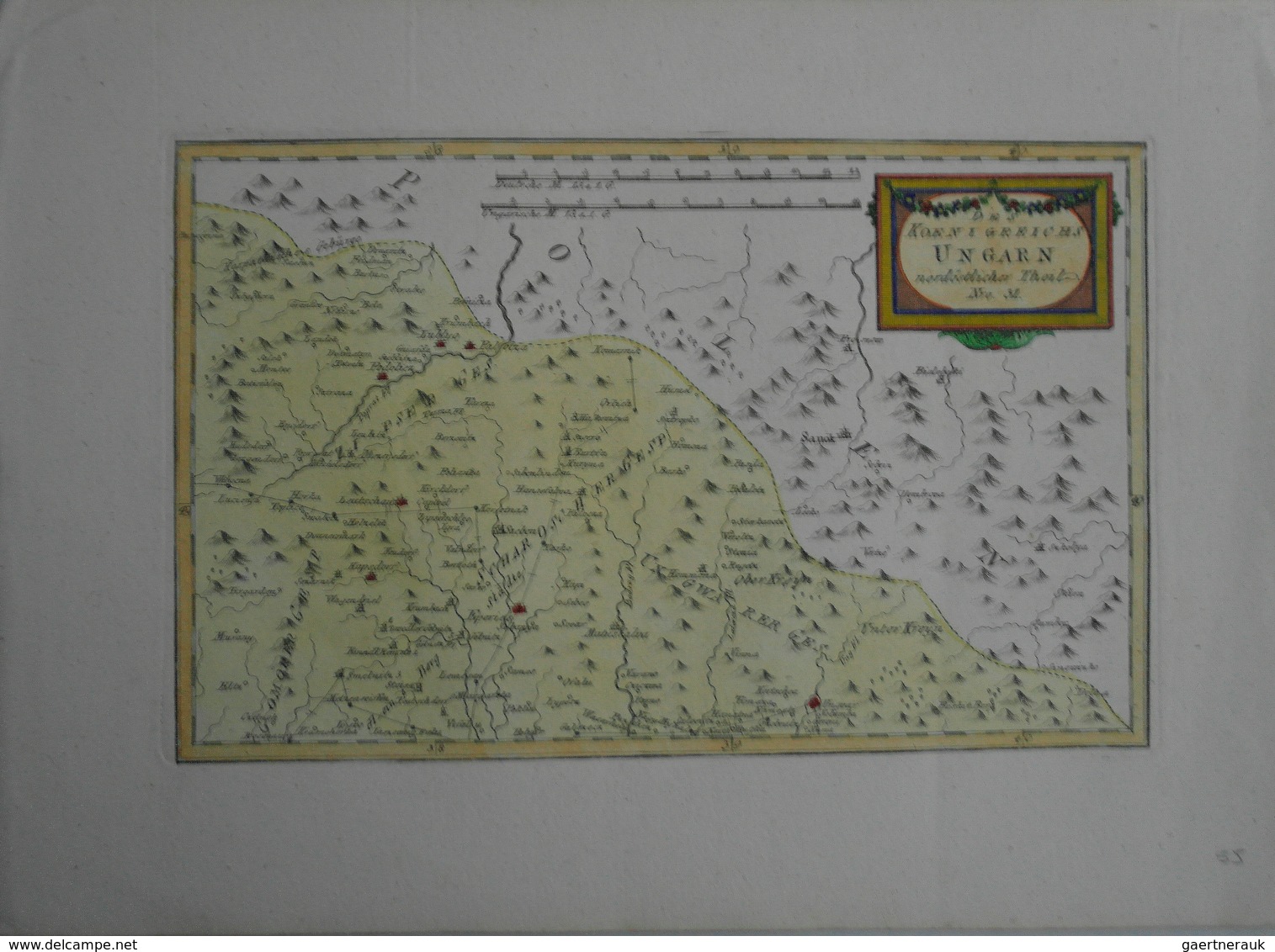 Landkarten Und Stiche: 1791 (ca). "Des Koenigreichs Ungarn Nordoestlicher Theil. From Schauplatz Der - Geografia