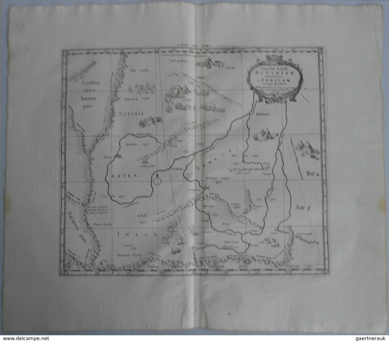 Landkarten Und Stiche: 1695 (ca.): Map Of Scytha (mostly Modern-day Ukraine And Russia) From India N - Geographie