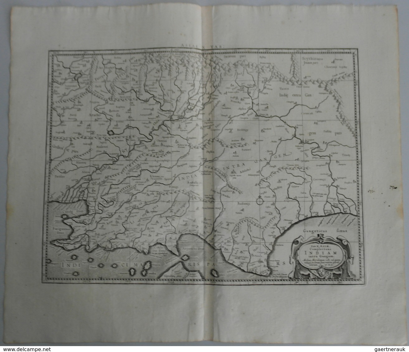 Landkarten Und Stiche: 1695 (ca.): "Tab.XI Asiae Comprehendens Indiam Intra Gangem". Beautiful Fresh - Géographie