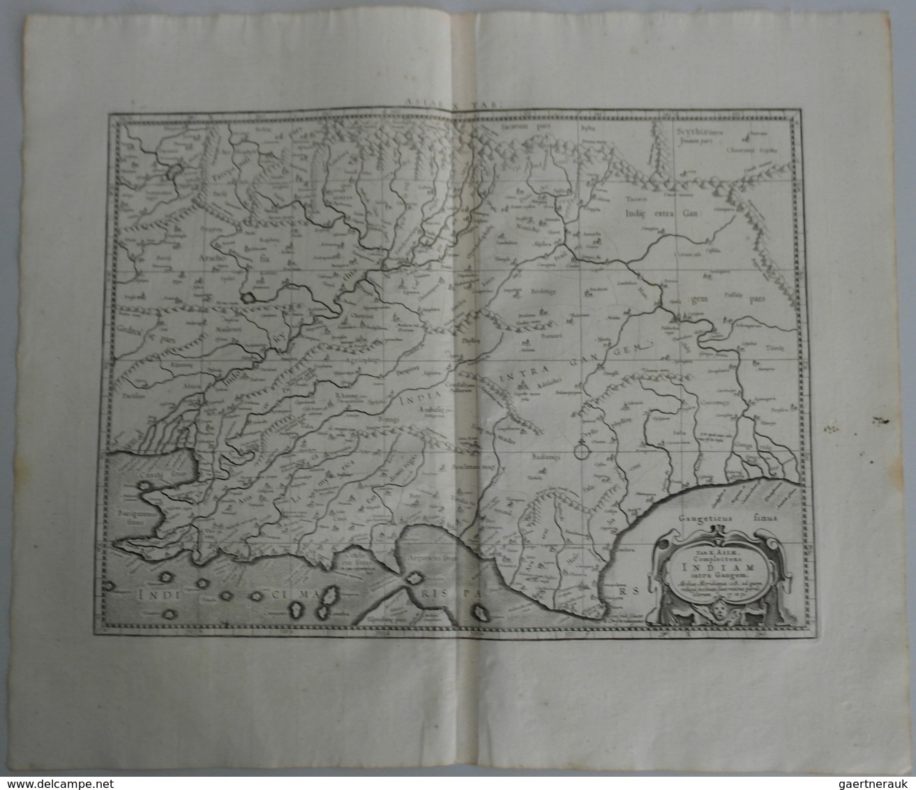 Landkarten Und Stiche: 1695 (ca.): "Tab.XI Asiae Comprehendens Indiam Intra Gangem". Beautiful Fresh - Geographie