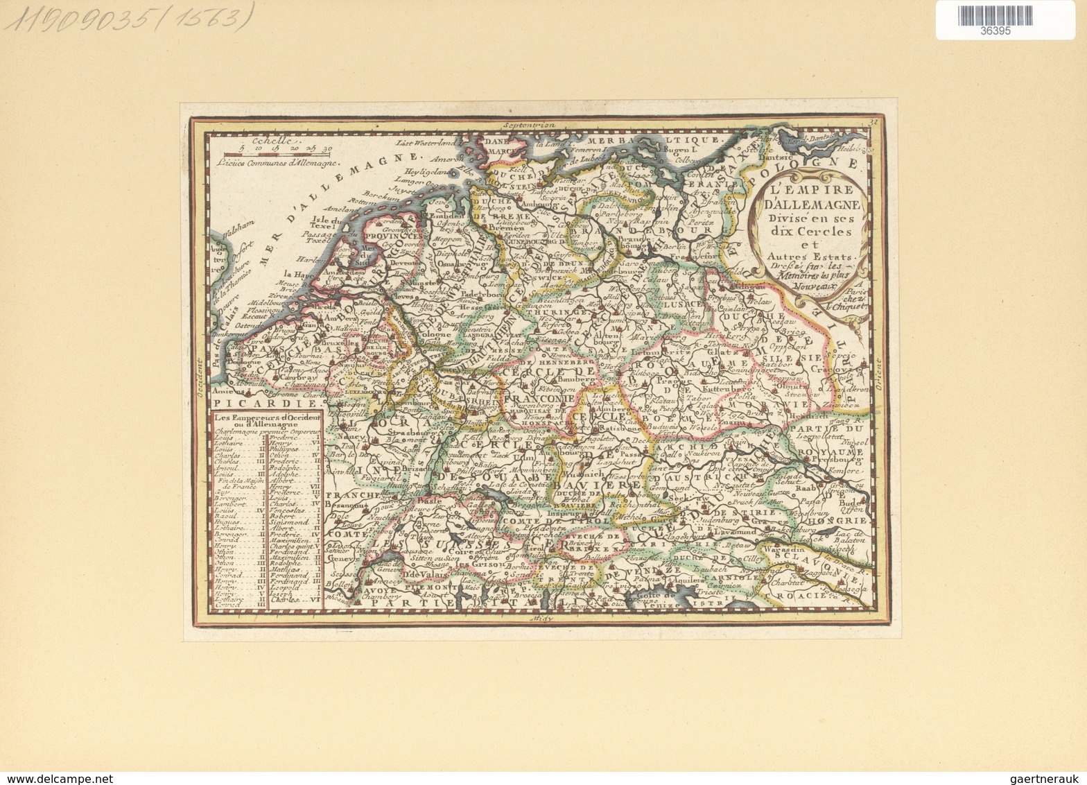 Landkarten Und Stiche: 1719. Map Of The Kingdoms Of Germania From The Low Countries To Hungary. From - Aardrijkskunde