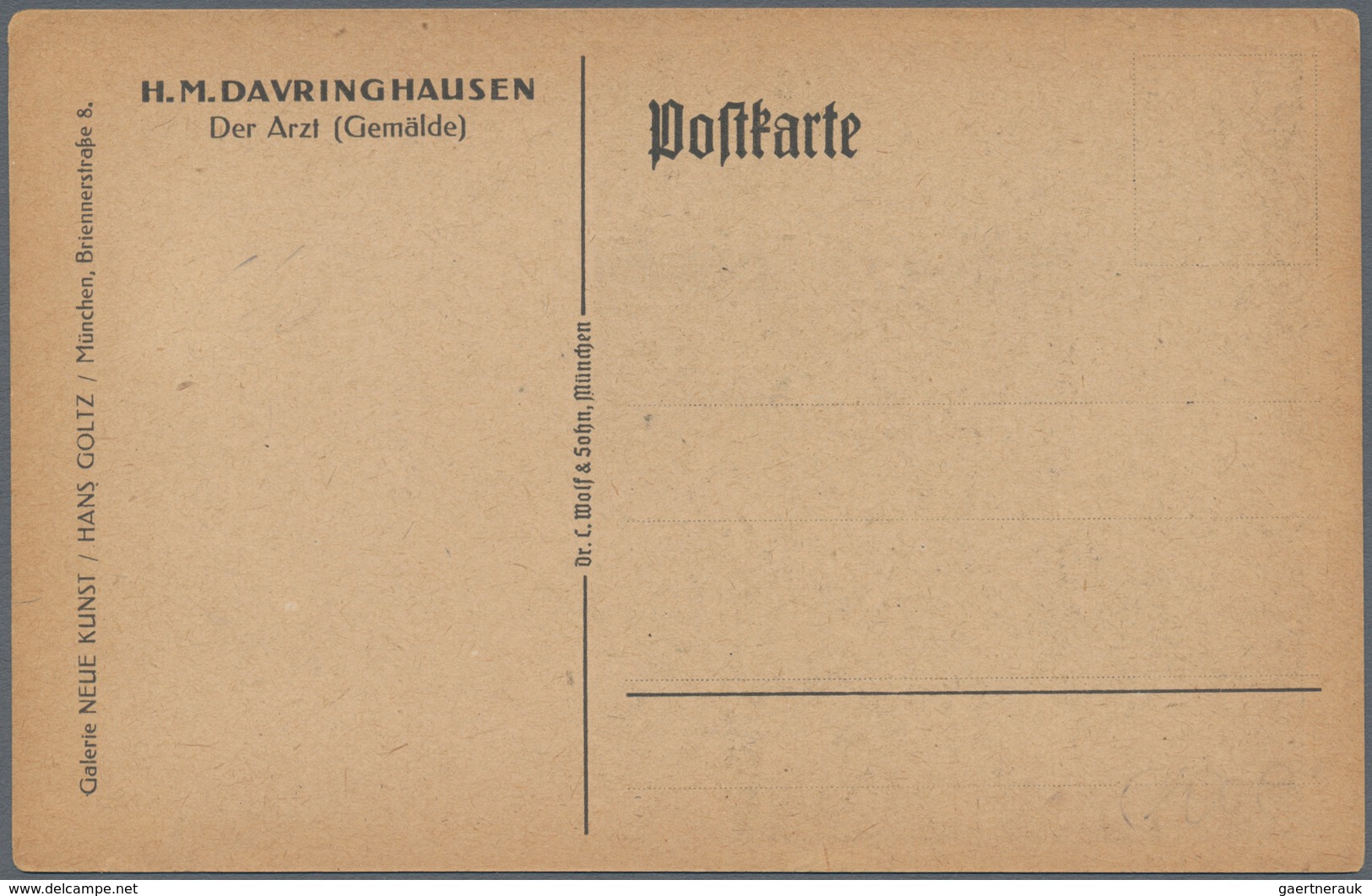Ansichtskarten: Künstler / Artists: DARVINGHAUSEN, Heinrich Maria (1894-1970), Deutscher Maler Der N - Unclassified