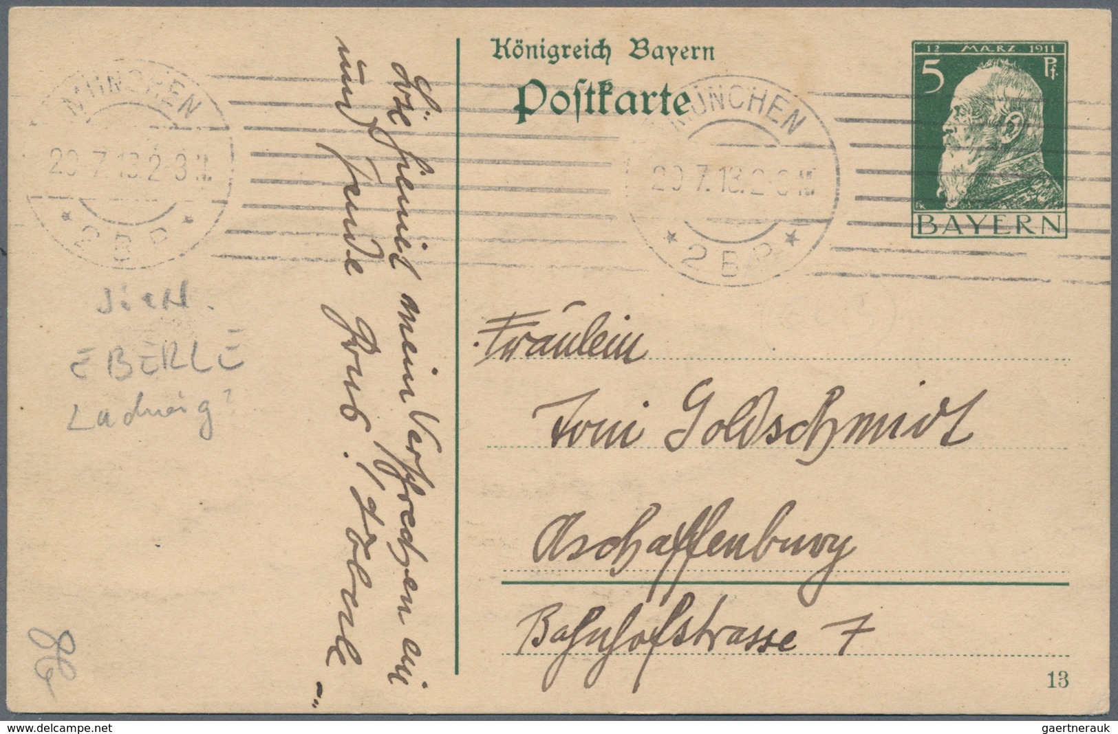Ansichtskarten: Künstler / Artists: EBERLE, Ludwig (1883-1956), Deutscher Bildhauer, Medailleur, Mal - Non Classés