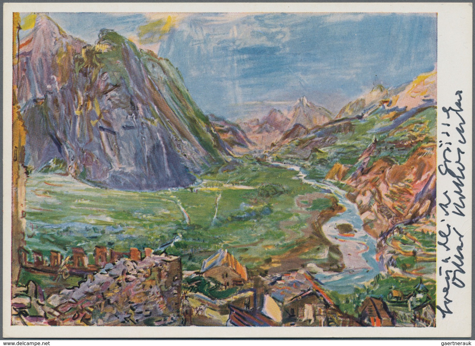 Ansichtskarten: Künstler / Artists: KOKOSCHKA, Oskar (1886-1980), österreichischer Maler, Grafiker U - Non Classés