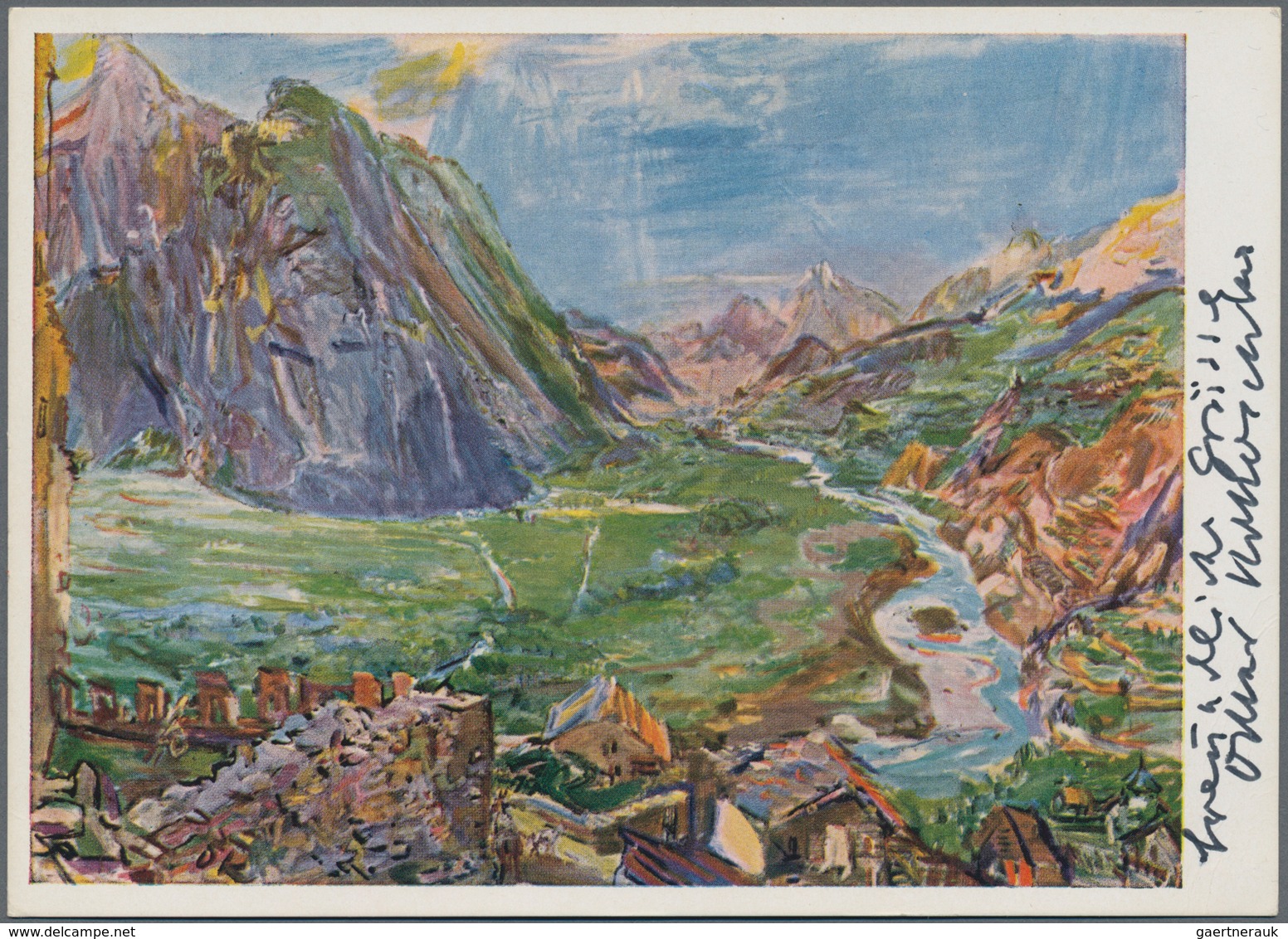 Ansichtskarten: Künstler / Artists: KOKOSCHKA, Oskar (1886-1980), österreichischer Maler, Grafiker U - Ohne Zuordnung