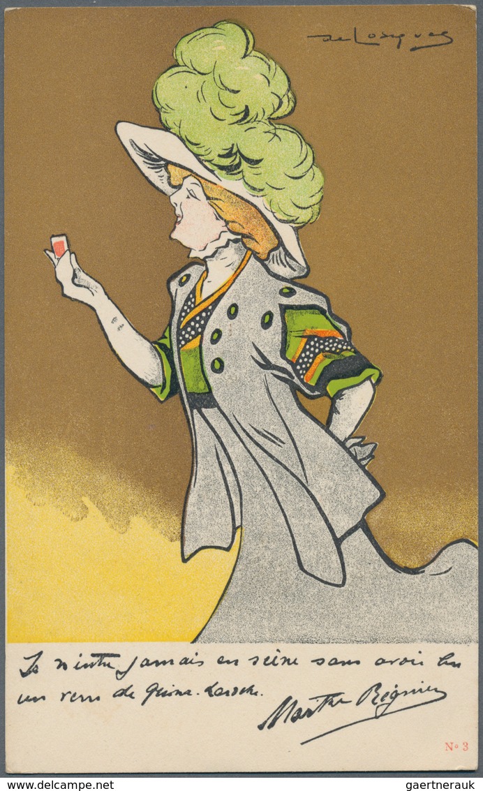 Ansichtskarten: Künstler / Artists: LOSQUES, Daniel De (1880-1915), Französischer Karikaturist. Drei - Unclassified