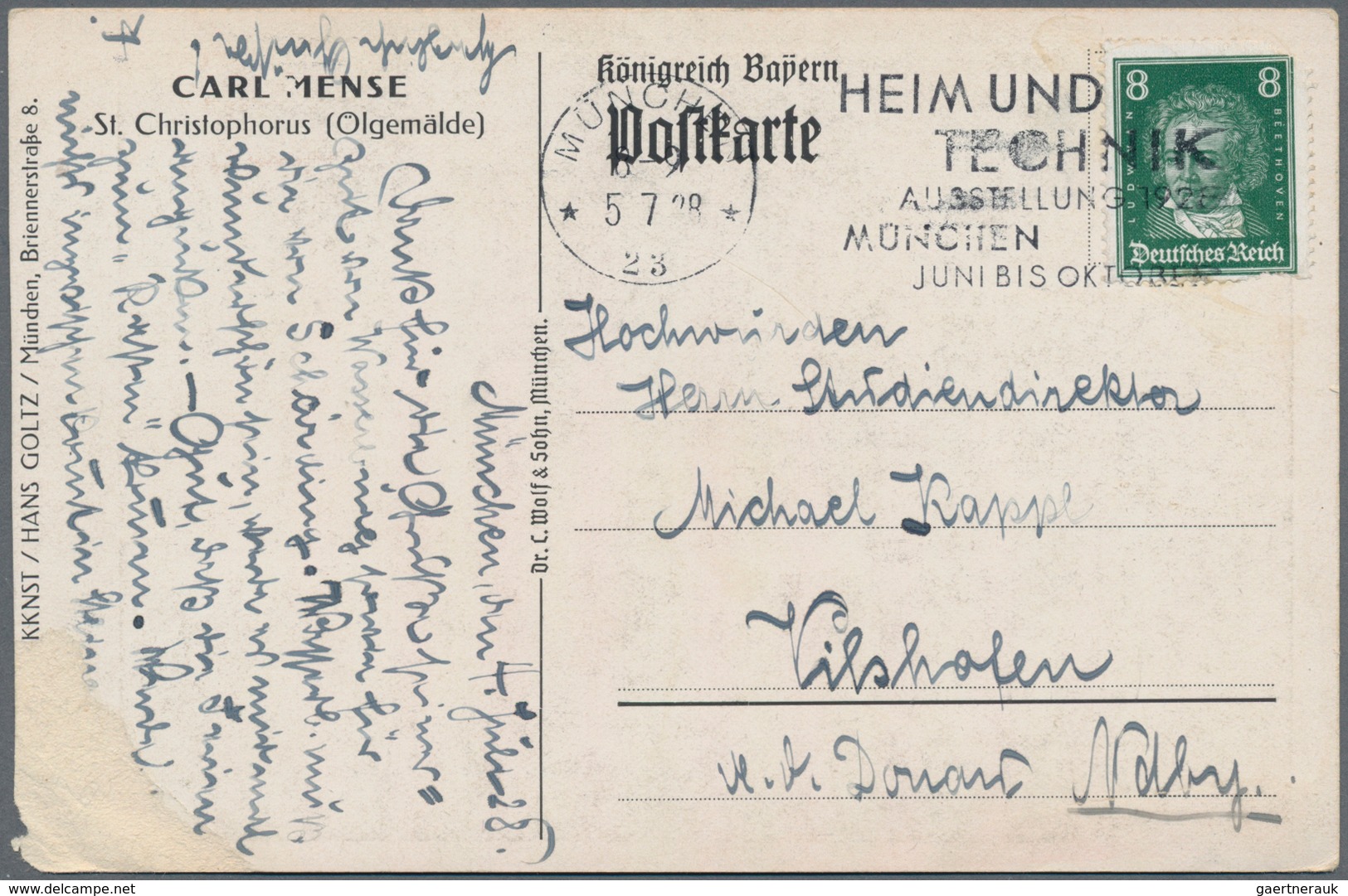 Ansichtskarten: Künstler / Artists: MENSE, Carlo (1886-1965), Deutscher Maler Des Rheinischen Expres - Unclassified