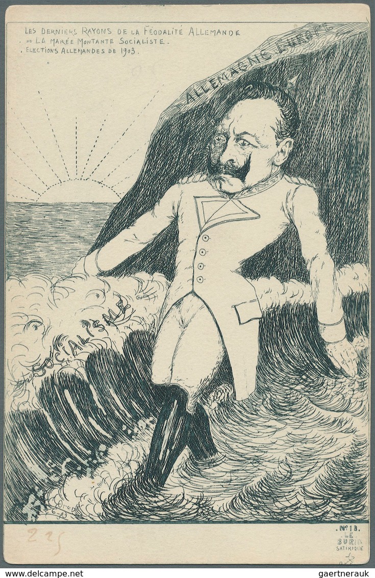 Ansichtskarten: Künstler / Artists: Orens Denizard, "Burin Satirique", 1903, Nr. 13: Kaiser Wilhelm - Zonder Classificatie