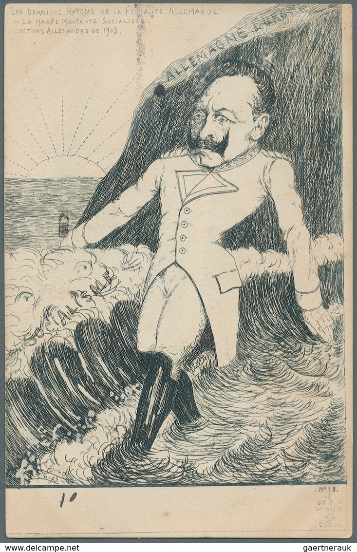 Ansichtskarten: Künstler / Artists: Orens Denizard, "Burin Satirique", 1903, Nr. 13: Kaiser Wilhelm - Zonder Classificatie